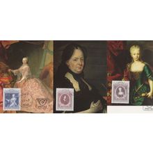 Andreas Moller Maria Theresia 3x Austria FDC Style Postcard s