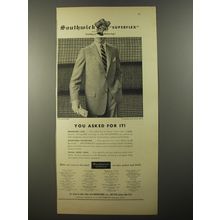 1954 Southwick Andover Suit Ad - You asked for it