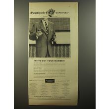 1954 Southwick Bradley Suit Ad - We've got your number