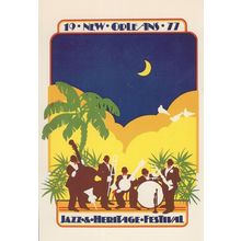 New Orleans Jazz & Heritage Festival 1977 Postcard