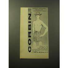 1960 Corbin Gentlemen's Bathing Short Advertisement