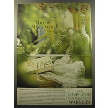 1960 Warner's Champs-Elysees Collection Foundations and Bras Ad - Unique!