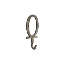 Pack Of 2] Rustic Gold Cast Iron Letter O Alphabet Wall Hook 6""