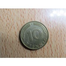 1996d 10 Pfennig Germany Coin