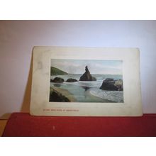 QUEEN BESS ROCK, BEDRUTHAN, NEWQUAY, CORNWALL postcard National series 1909 pm =