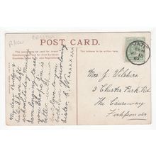 1907 Yate Single Ring Postmark on Postcard