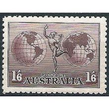 Australia 1934 SG153 1/6d Dull Purple NO WATERMARK Unmounted Mint ... .