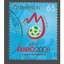 AUT 2008 65c (S/A) 'EURO 2008 FOOTBALL ' FINE USED (EBID73-339)