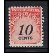 J97 10c Postage Due Barely Clears MNH K5474