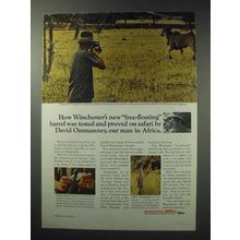 1964 Winchester Model 70 Rifle Ad - David Ommanney