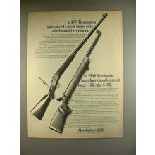 1969 Remington 540X Rifle Ad - The Famous Creedmoor