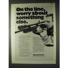 1972 Redfield 3200 Target Scope Ad - On the Line
