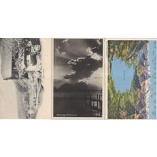 Disaster Storm At Thun Lake Map 3x Old Switzerland Postcard s