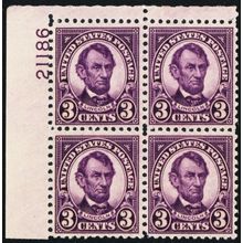 635, Mint VF NH 3¢ Plate Block * Stuart Katz