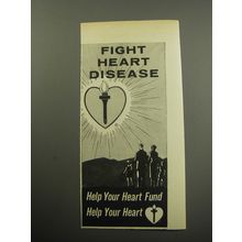 1957 Heart Fund Ad - Fight Heart Disease