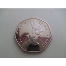 UK / GB - 2017 - 50p (50 Pence Coin) - Peter Rabbit