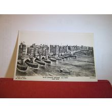 OLD LONDON BRIDGE. A.D. 1630, LONDON postcard RP from a model by John B Thorp =