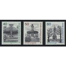 Berlin Views 3rd series As Type B 130 3v 1980 MNH SG#B605-B607
