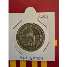 2001 Australian 20 Cent - Centenary of Federation - Circulated - Rim Errors