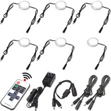Curio Cabinet Lights Kit, over under Counter LED Puck Lights, Easy to Mount, Low