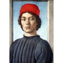 Lippi_Filippino_Portrait_of_a_youth Art Gallery Poster Canvas Print Wall Decorat