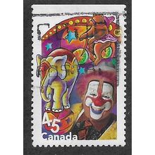 CAN 1998 45c 'CIRCUS - PERFORMING ANIMALS' (BOOKLET) FINE USED (EBID71-547)