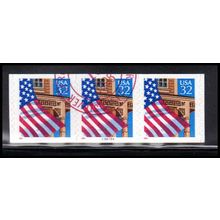 Used 2915A 32c U.S. Flag Over Porch Very Fine PNC 33333A/3 10x10 PA3588