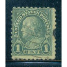 Used 581 1c Benjamin Franklin Average A16289