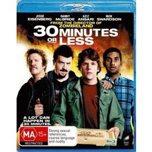 30 Minutes or Less Blu-ray | Jesse Eisenberg, Danny McBride | Region Free