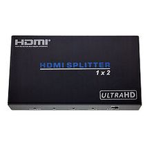 2 way HDMI Amplified Splitter, HDMI High Speed with Ethernet, 4Kx2k@60Hz, HDM...