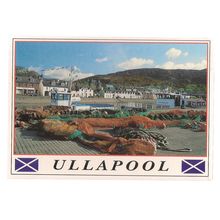 ULLAPOOL PIER, WESTERN ROSS SCOTLAND unused vintage postcard Whiteholme Dundee =