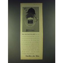 1958 Yardley for Men Ad - Men who lead the field