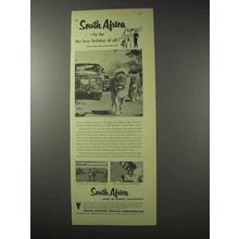 1958 South Africa Tourism Ad - Best Holiday of All
