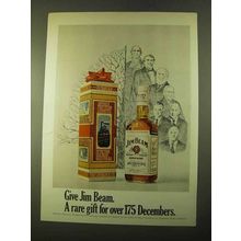 1970 Jim Beam Bourbon Ad - Rare Gift for 175 Decembers