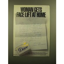 1988 Dove Soap Ad - Woman Gets Face Lift at Home