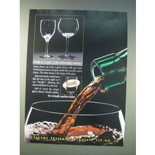 1989 Cascade Dish Detergent Ad - Which glass goes with Red wine?