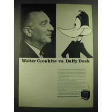 1968 Sony 900U TV Advertisement - Walter Cronkite vs. Daffy Duck