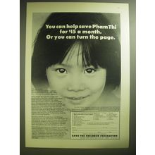 1974 Save the Children Federation Ad - You can help save Pham Thi