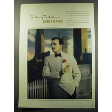 1949 Lord Calvert Whiskey Ad - John Loder photo by Valentino Sarra