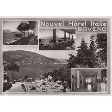 Nouvel Hotel Italia Baveno Balcony Restaurant Postcard