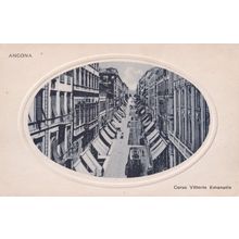 Ancona Corso Vittorio Emanuele Portrait Oval View Italy Postcard