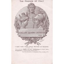 Friends Of Italy Mother Of Nations Military Leaders Old Postcard