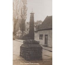 Old Cross Stapleford Nottingham Antique Real Photo Postcard