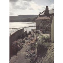 Lobster & Crab Baskets at Robin Hoods Bay Postcard