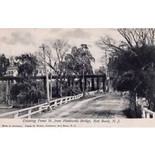 Front Street Hubbards Bridge Red Bank NJ 1907 German Postcard