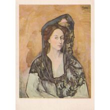 Picasso Mrs Canals Painting Barcelona Gallery Postcard