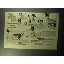 1968 Marlin 99-C rifle Ad - The Marlin Man - and famous two-shot curtain raiser