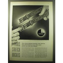 1960 Paris Stretch Buckle Belt Advertisement