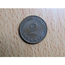 1963g 2 Pfennig Germany Coin