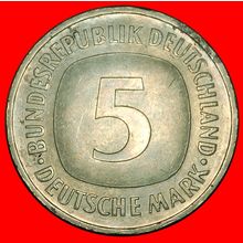 Ⰶ NOT COMMUNIST TYPE (1975-2001): GERMANY★ 5 MARKS 1992D TV★LOW START★NO RESERVE